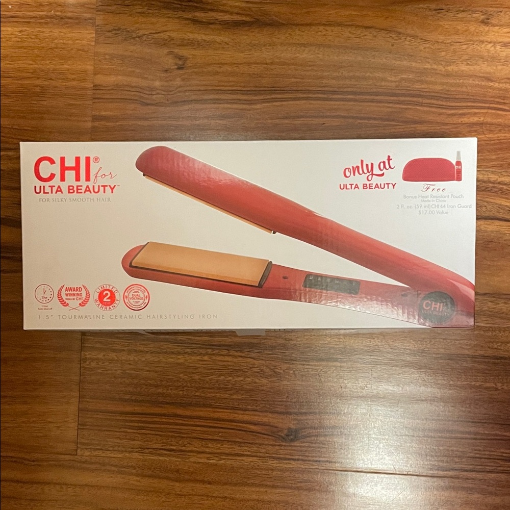 Chi Red Tourmaline Ceramic Flat Iron 1.5”